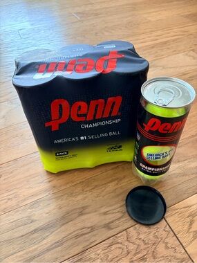 Penn Championship Tennis Balls  (6 Pack + Can)